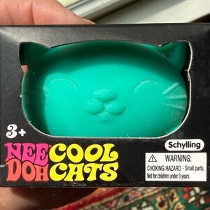 Schylling NeeDoh Cool Cats Teal Cat Stress Toy